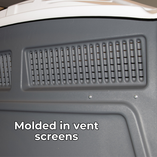 molded-in-vent-screens